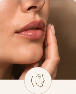 Detalhe do contorno facial